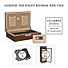 Boveda Cedar Wooden Humidity Pack Holder - For Use With Four Size 60 Boveda Side-by-Side (Sold Separately) - Includes Magnetic and Removable Tape Mounting Kits – 1 Count