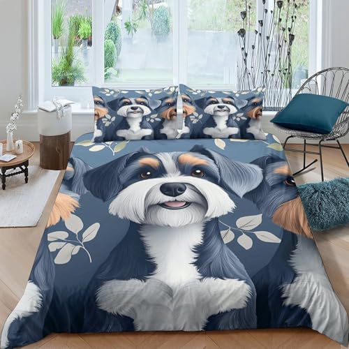 Housse de couette hypoallergénique imprimé 3D pour lit King