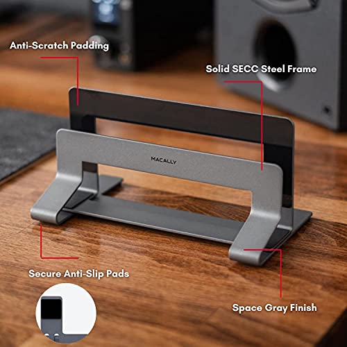 Macally Backlit Compact Keyboard and Vertical Laptop Stand, Everything Your Mac Needs