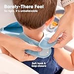 3-Pack Waterproof Baby Bibs for Eating - Lightweight Toddler Feeding Bibs with Large Food Catcher, Mess Proof, Food-Grade Baby Eating Essentials, Easy to Put On & Clean (Basics) - Image 4