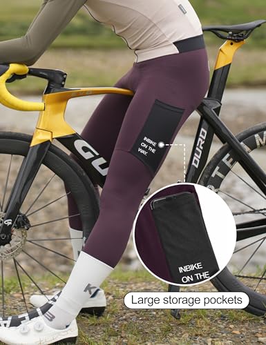 INBIKE Culotes de Ciclismo para Hombre Largo Termicos Pantalones Bicicleta Montaña MTB Inveirno Elásticos Thermal VT-L - imagen 4