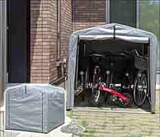 サイクルハウス 5〜6台 自転車 バイク 置き場 物置 サイクルポート ny37 Amazon | サイクルハウス 5-6台 自転車置き場 家庭用 屋根