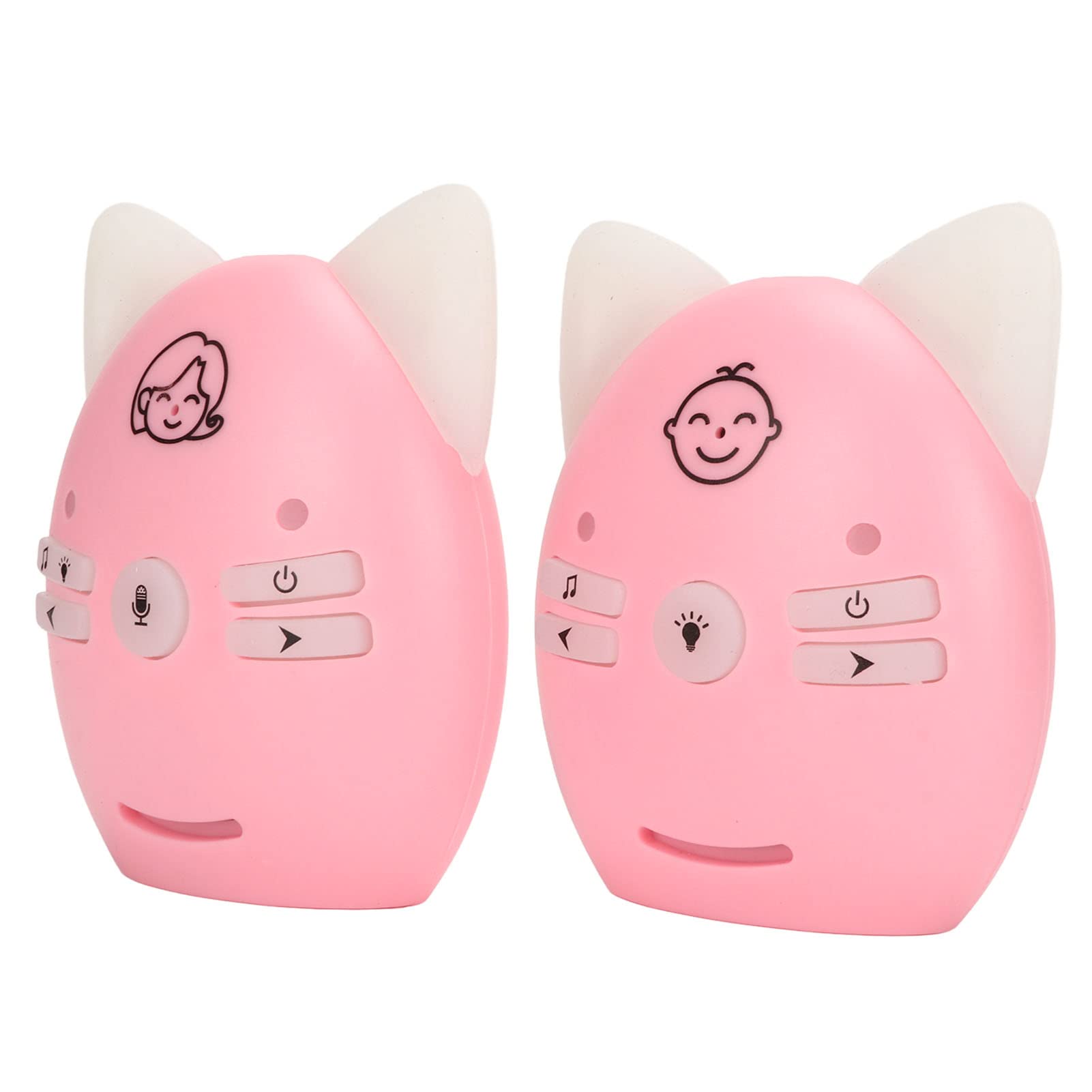 Baby Wireless Two Way Voice, Easy Carry 10dBm Audio Baby Monitor Suono Chiaro per la Casa (Rosa)
