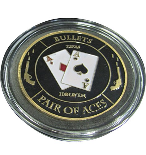 MRC POKER Hand Painted Poker Card Guard Cover Protector - Bullets