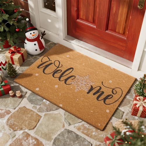 TYUU Christmas Doormat, Outdoor & Indoor Merry Christmas Door Mat,
