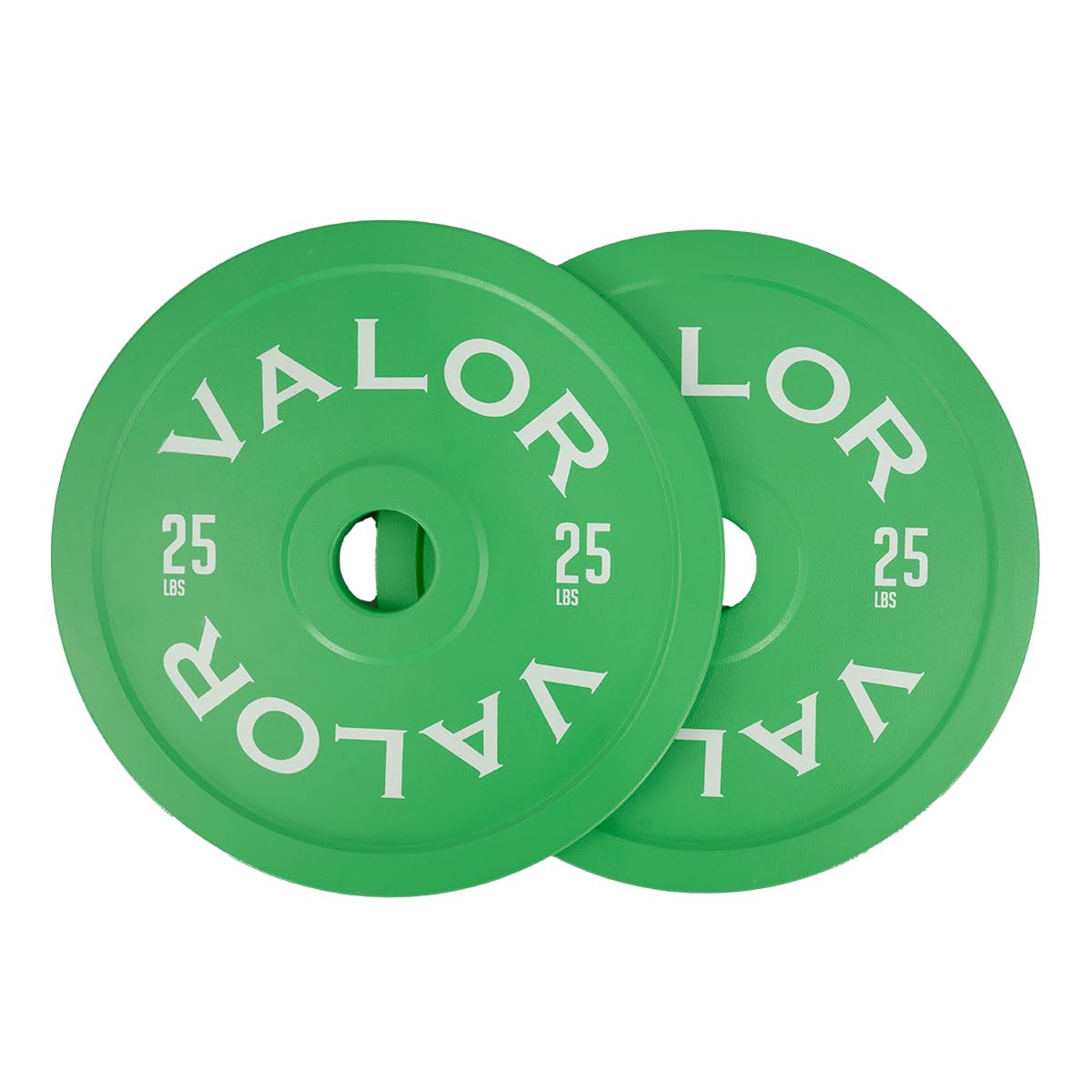 Valor Fitness Steel Calibrated Weight Plates 25 lb Pair - Meets USPA Standards - Power Lifting Weightlifting Workout Equipment