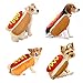 Fansu Halloween Kostüm Hund Haustier Hund Katze Halloween Kostüme, Einstellbare Warme Kleidung Netter mit Kapuze Pullover Hundepullover Party Cosplay Dekoration (S,Hot Dog)