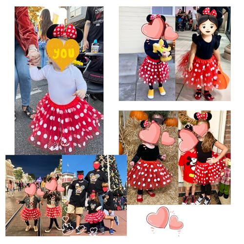 Falda tutu de niña con lunares para disfraz miniatura 5