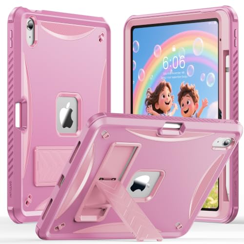 INFILAND Case for iPad (A16) 11th Generation 11-Inch 2025, iPad 10th Generation 10.9 Inch 2022 for Kids with Kickstand, Heavy Duty Protective Dual Layer Cover for iPad 10th/11th Gen (Purple)
