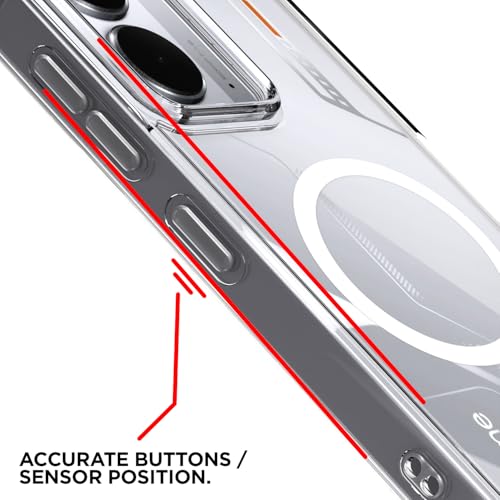 Image of Pikkme Back Cover for Realme P3 5G Mag-Safe Shockproof PC + TPU | Protective Case Magnetic Support | Bumper Case (Transparent Mag-Safe)