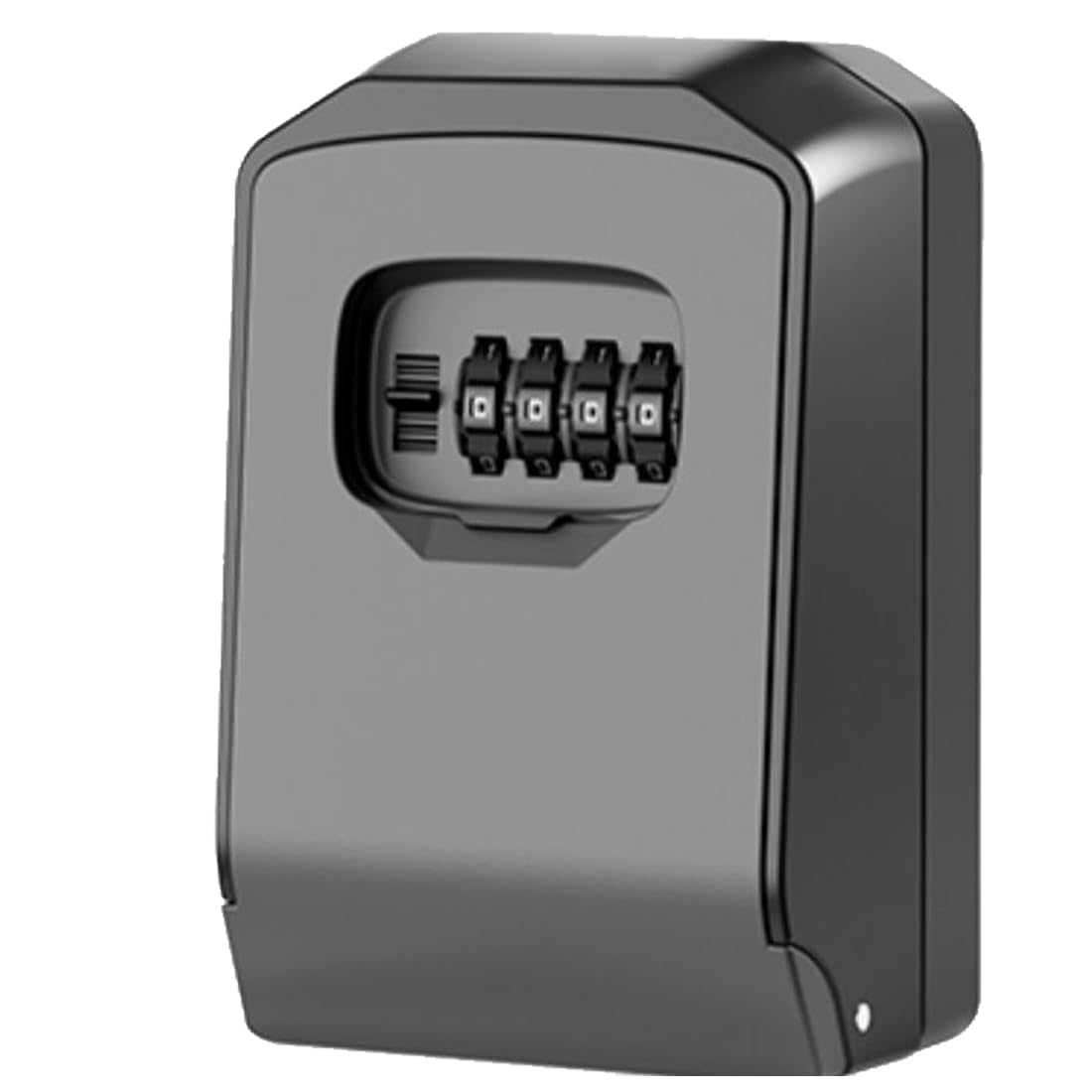 Cassetta Sicurezza Chiavi,Cassaforte Porta Chiavi da Esterno A Parete con 4 Cifre Combinazione Codice Lega di Zinco in Sicurezza Impermeabile per Scuola Casa,Grey