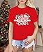 LBP Christmas Cookie Baking Crew Shirts for Women Christmas Cookie T-Shirt Xmas Holiday Tee Tops