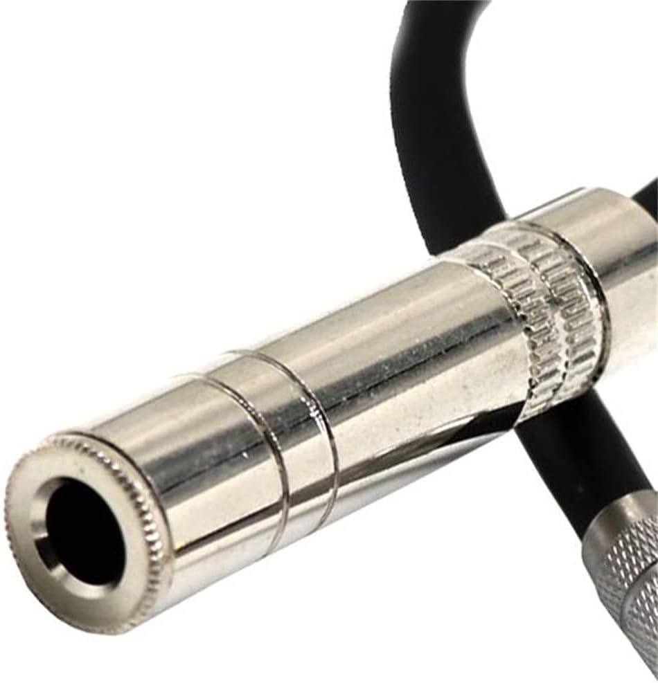 JSEIAJB 3.5mm Male Plug Jack to 6.35mm Female Stereo Extension Cable Angled Audio Line Electric Guitar