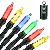 Toodour Christmas Lights, 33ft 100 LED Battery Operated Christmas String Lights with 8 Modes and Tim