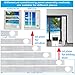 Portable Sliding Door Air Conditioner Kit, 2024 New Upgrade Door AC KIT, Adjustable AC Sliding Door Vent Kit 16.9 Inches - 90 Inches, with 2pack 3m seal, Suit for 5.9''/15cm Exhaust Hose