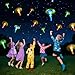 25 Pack LED Flying Toys Set with Whistle,25 Rocket Slingshot+25 Glow Arrow Helicopter for Outdoor Camping Glow in The Dark Party Supplies Flying Outdoor Toys Game LED Slingshot Toy for Kids 8-12,4-8