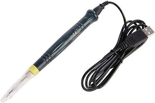 Miniatura 5 de Soldador alimentado por USB, entrada 5V potencia 8W DIY SMD PCB herramienta de reparación de soldadura USB pluma de hierro