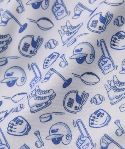 Image of vineyard vines Boys' Printed Sankaty Performance Polo, Multi Sports White, L