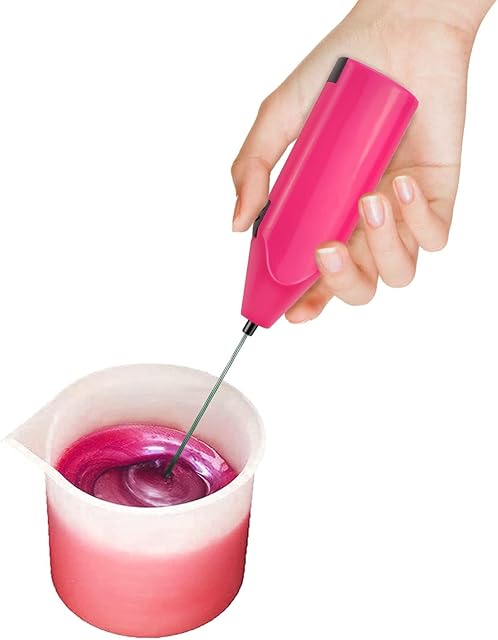 Electric Stirrer Handheld Mixer Resin Epoxy Mixing Stir Stick Apply to Making DIY Glitter Tumbler Cups Coasters Resin Art Jewellery Coating Edge River Tables Geode painting and Wood Blocks Mixed Color