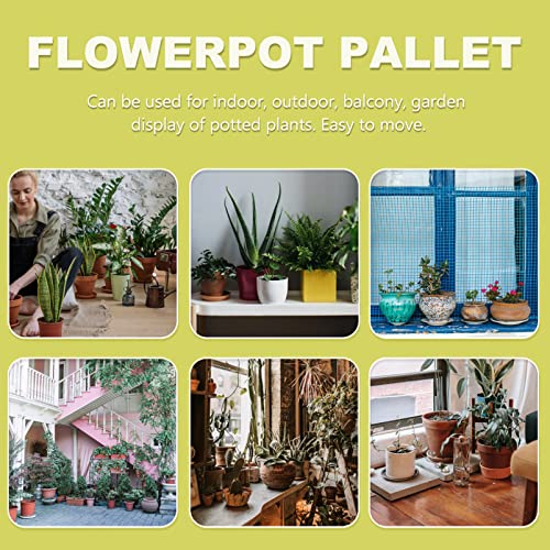 Support de plante robuste et robuste carré 29cm Housoutil extérieur - 6