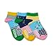 Produktbild United Oddsocks - 3 Kurze Socken Damen 37-42, Modell: Blumen, Streifen und Punkte L7