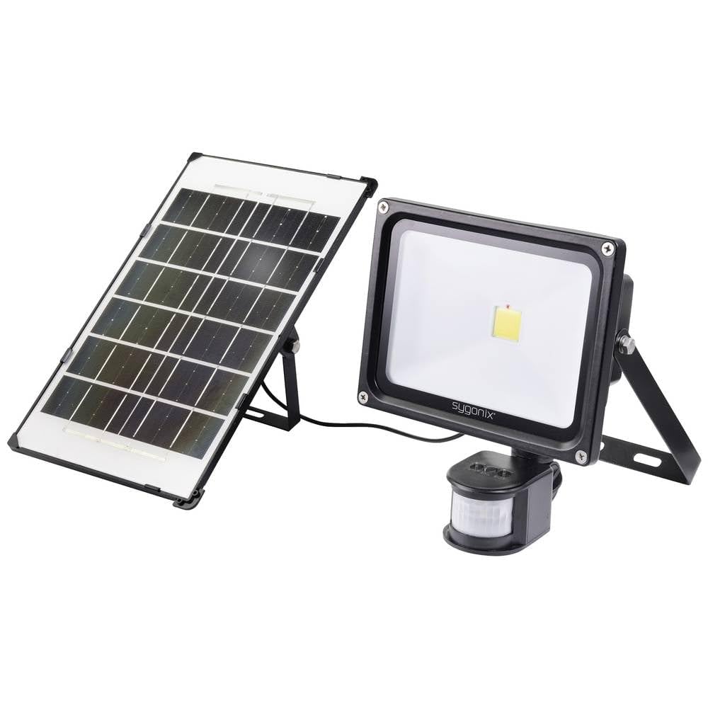 sygonix Solarny reflektor punktowy z czujnikiem ruchu SY-5461110 Moc: 30 W neutralna biel