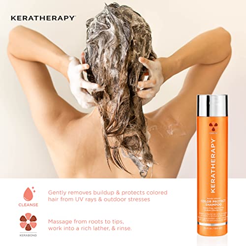 Keratherapy Keratin Infused Color Protect Shampoo, 10.1 Fl. Oz., 300 Ml - Gluten Free Color Protecting Shampoo For Color Treated Hair With Kerabond Technology, Red Raspberry Oil, Omega 3 & 6 #TOP3