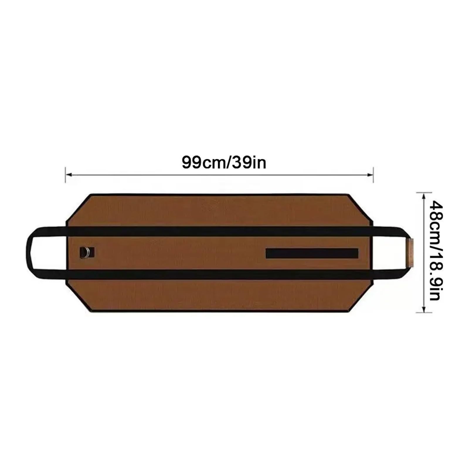 Borsa porta tronchi in legno da 2 pezzi, resistente ai graffi, impermeabile, di grande capacità, for legna ardere, for campeggio, escursionismo, camino, stoccaggio all'aperto Per Stufe(Black)