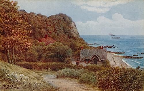 Art Tableau Monks Bay Bonchurch Île de Wight Alfred Robert Quinton Impression Toile 60x90cm