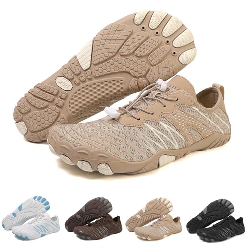 Grounded Comfortable Footwear for Men Barefoot Shoes Women Lightweight Quick Dry Non-Slip Wide Toe Hike Shoes