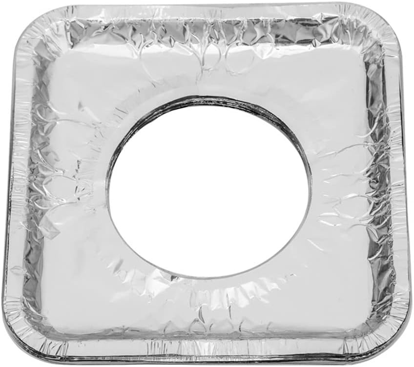 JSEIAJB 10pcs/Set Aluminum Foil Gas Stove Burner Covers Protectors Cooker Cover Kitchen Guard Against Stove Oil Splash Plate(D)