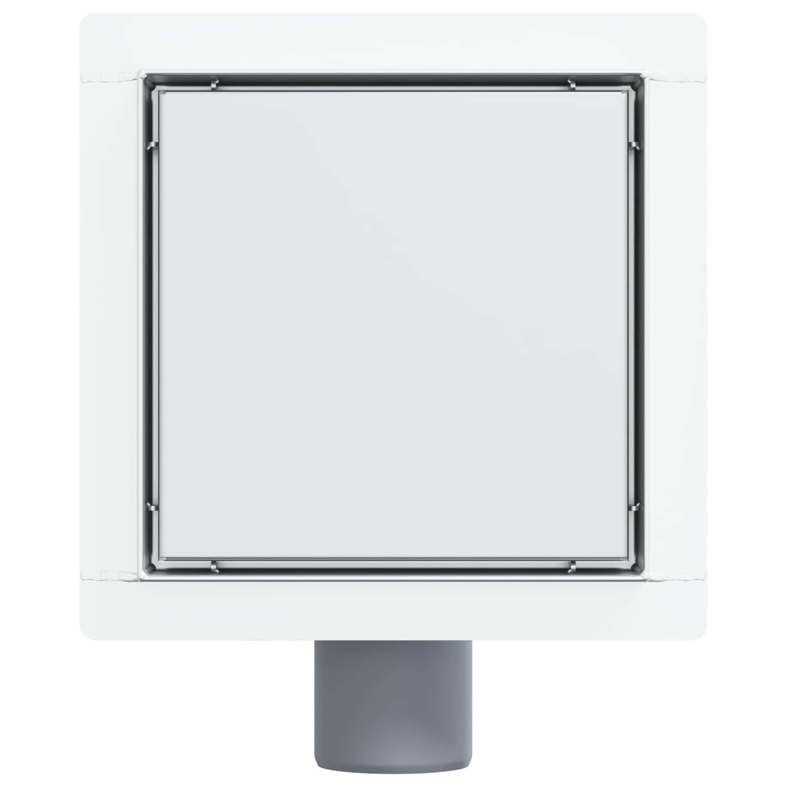 Drenaggio Doccia 2 in 1 Argento 15 x 15 cm Acciaio Inox 304, Articoli per idraulica, 1.543kg-42015932