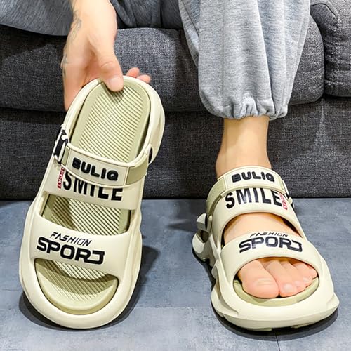 Stylish Summer Slide Sandals for Men and Women Chunky Casual Slippers for Outdoor Beach Shoes Colour Block Non Slip Slippers2