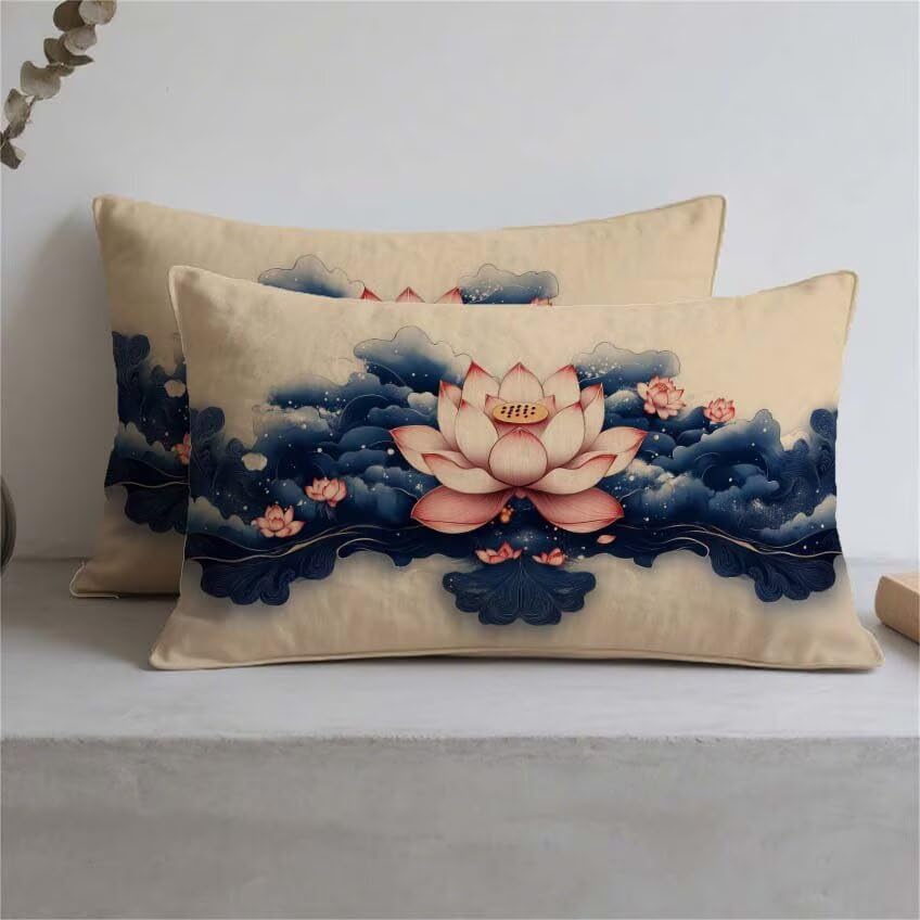 Housse de coussin imperméable bleu marine contre l'humidité extérieure - 3