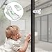 Adoric Life 8 Pack Baby Proofing Locks-6 Pack Child Safety Locks for Cabinet, Drawer, Appliances, Toilet Seat and Fridge with Adjustable Latches, Plus 2 Pack Sliding Door Cupboard Locks for Free
