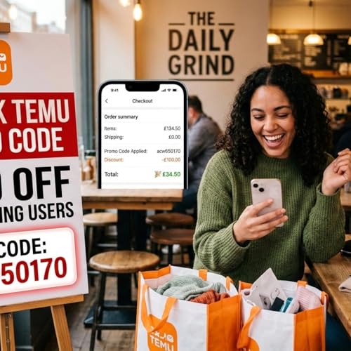 [HOT] UK Temu Promo Code [{"acw650170"}] &pound;100 Off For Existing Users cover art