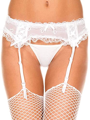 Image of ToBeInStyle Women's Lace Classic Elegant Sheer Garter Belt