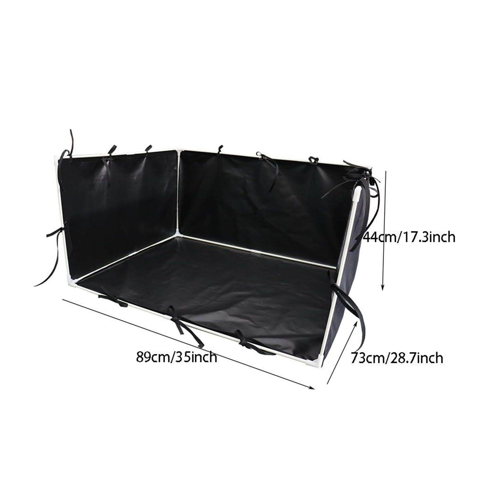 Supporto per pipì per cani, vassoio per vasino per cuccioli con bordo alto, supporto per pipì con pareti, robusto antiscivolo per addestramento del cane, per uso interno ed esterno, 89 x 73 x 44 cm
