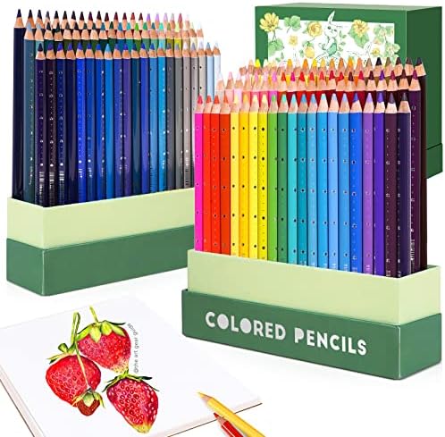 Arrtx 126 Colored Pencils Set | Soft Core Colored Pencils for Adult Coloring Drawing Blending Shading Sketching Painting | Professional Coloring Pencils Art Supplies for Artists Adults Kids Beginners