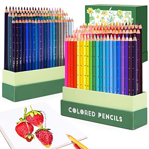 Bundle of Arrtx Professional 126 Colors Colored Pencils with Arrtx 30 Colors Acrylic Paint Pens for Rock Painting, Extra Brush Tip, Water Based Paint Markers for Stone, Glass, Easter Egg, Wood image 11