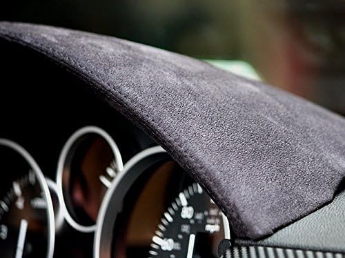 RedlineGoods Gauge Hood Cover Compatible with Mazda Miata NC 2006-15. Tailor Made - not Universal. Genuine top-Grade Italian Black Leather with Red Thread