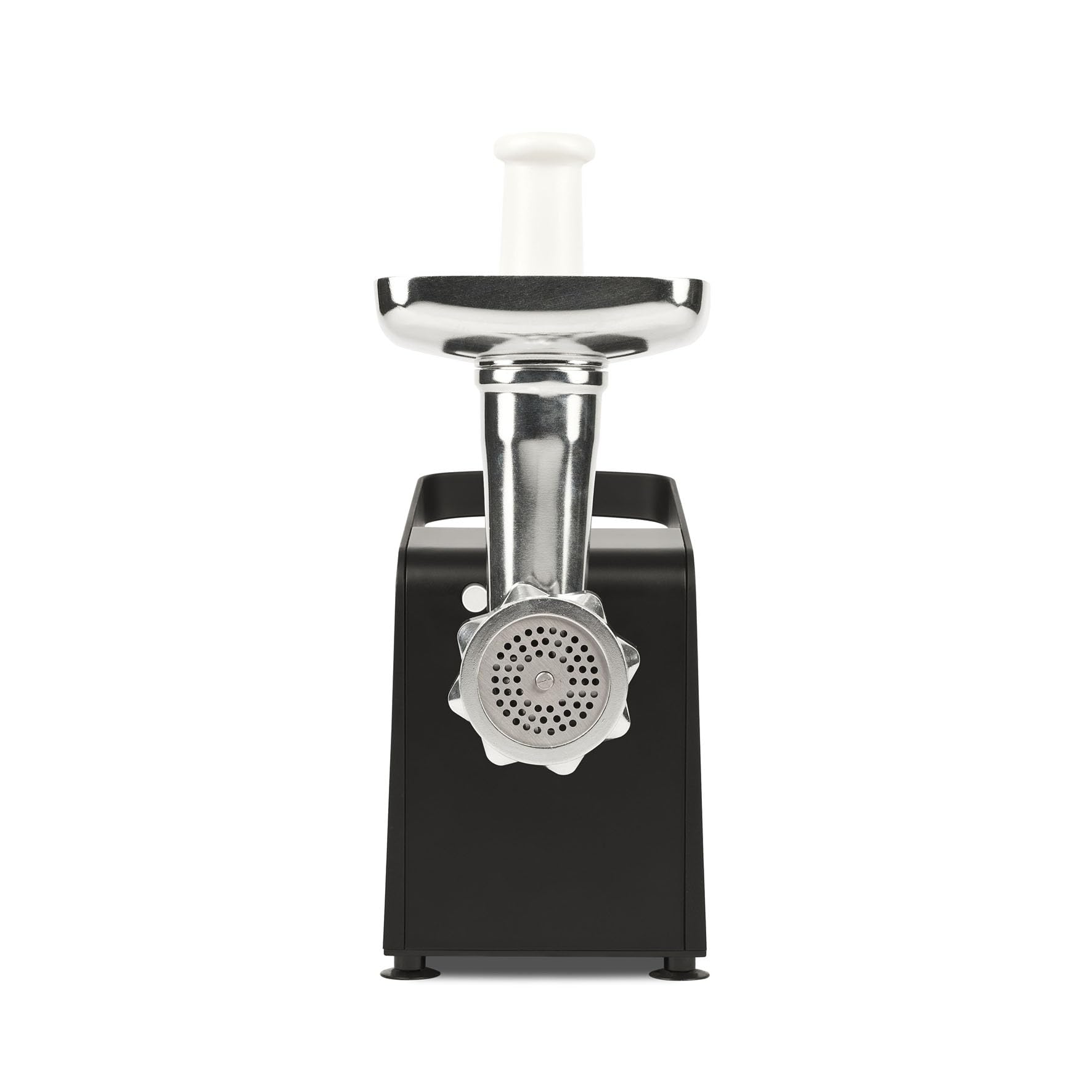 Girmi TR91 Tritacarne, 1400W (max), Motore DC, Funzione Reverse, 1200 g/min, 3 Trafile Inox, Completamente smontabile e facile da pulire, Premicibo, Insaccatore Salsicce e Accessori per Kibbe inclusi.