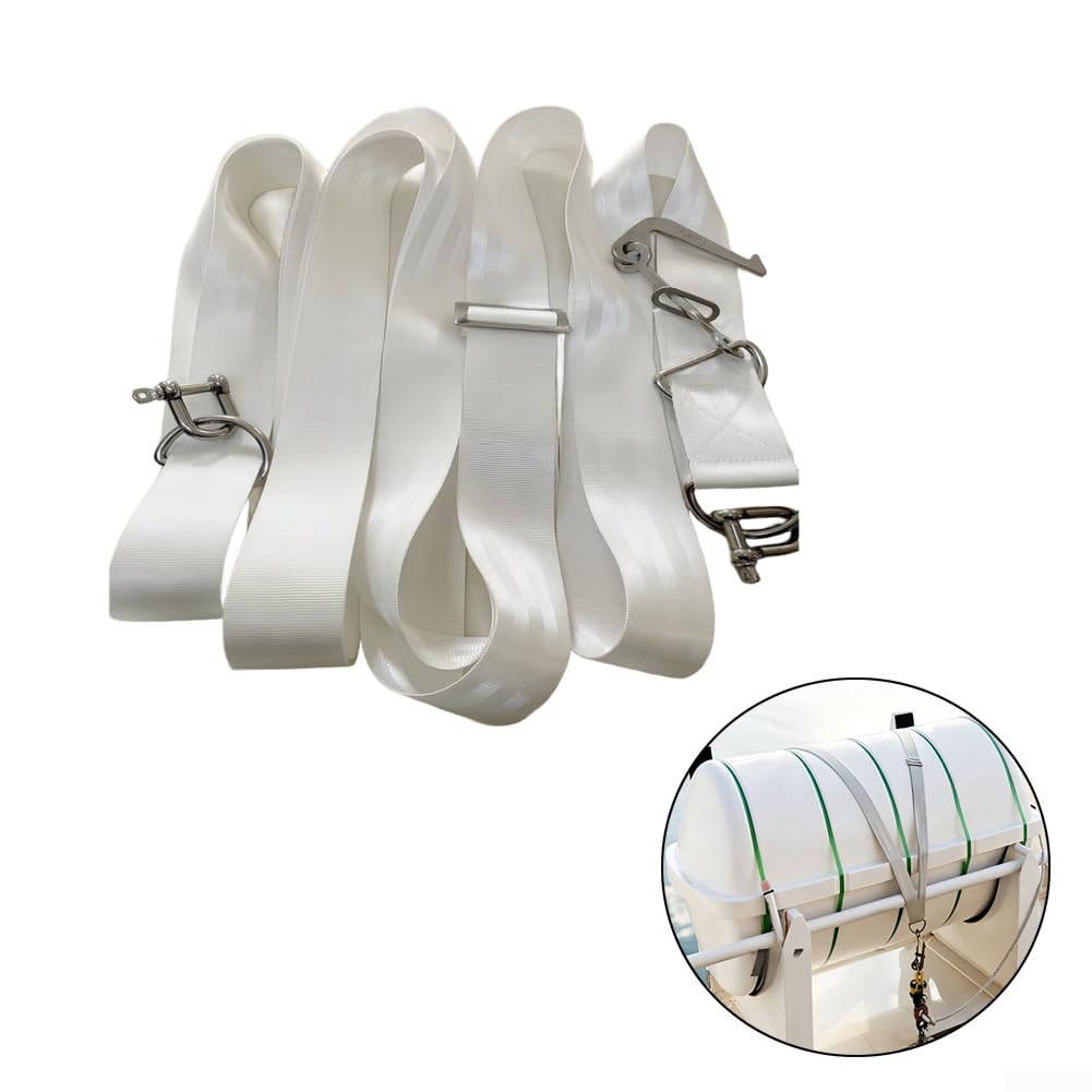 Cinghia Regolabile Zattera per salvataggio Nylon 5m Gancio Cinghia