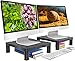 Monitor Stand Computer Riser - Desk Storage Organizer, Height Adjustable Shelf for Printer, Laptop, Screens Up to 24