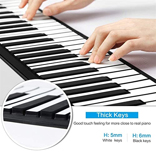 TSTS Piano électrique Pliable 61KEKEY Roll Up Piano Electronic Hand Roll Piano avec Piano de Haut-Parleur pour Les… - Les Beatles, Paul McCartney, John Lennon, RIngo Starr, George Harrison TSTS Piano électrique Pliable 61KEKEY Roll Up Piano Electronic Hand Roll Piano avec Piano de Haut-Parleur pour Les… – Image 5