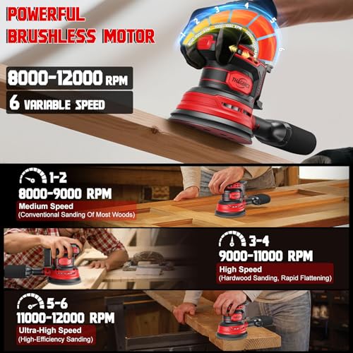 Cordless Orbital Sander for Milwaukee 18V
