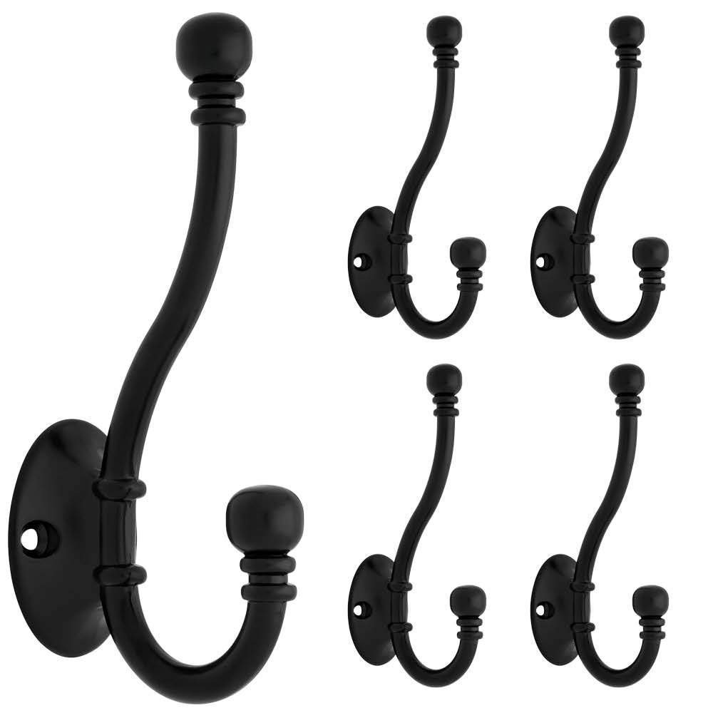 Support mural retro pour manteaux noir plat pour ranger les cles