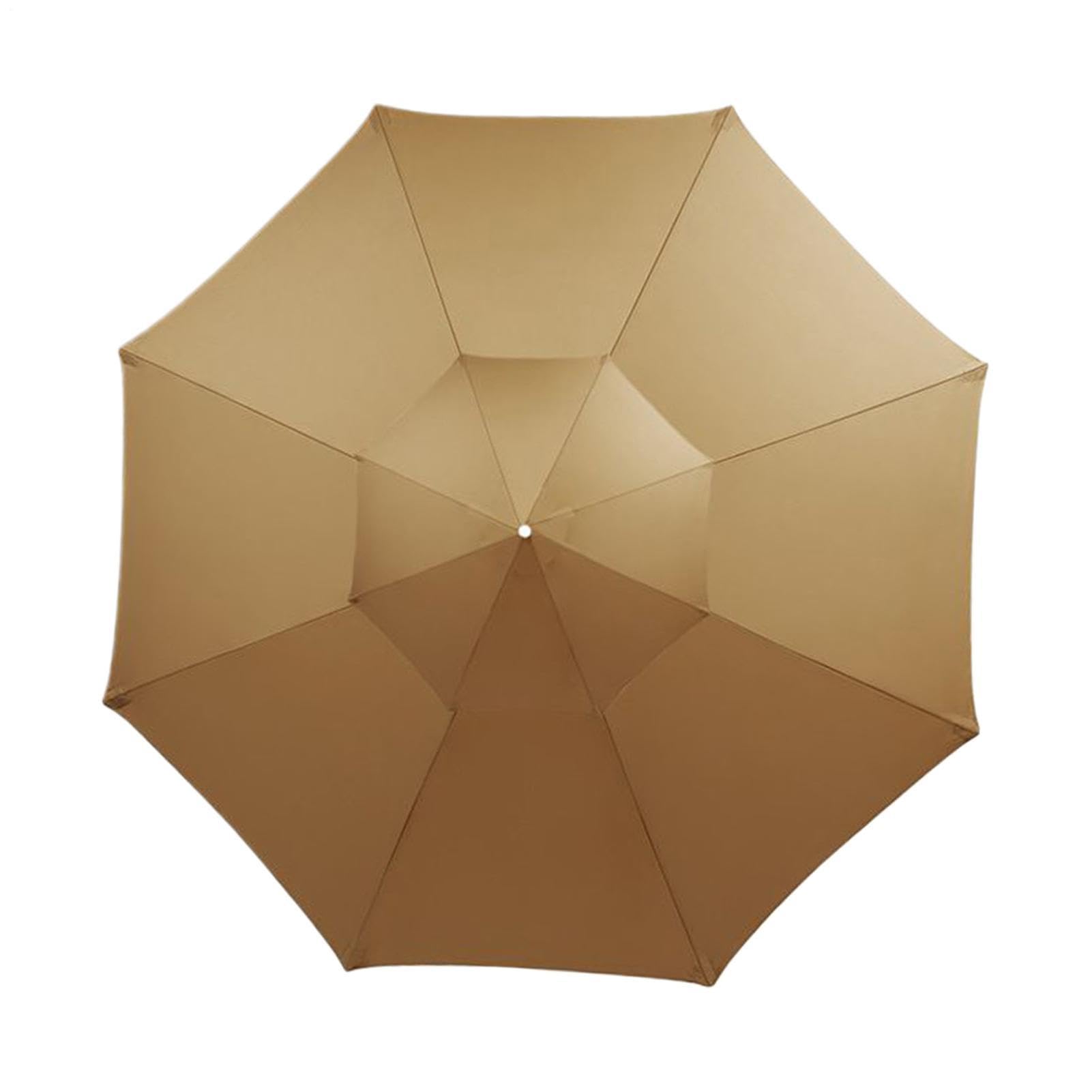 Toit de Remplacement pour Parasol Fixation 8 Baleines Protection UV