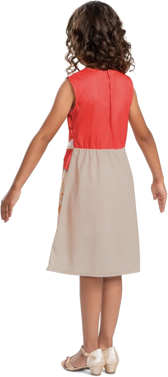 Disney Vestito Vaiana Standard Bambina, Costume Ufficiale Principessa Disney Bambine Taglia XS