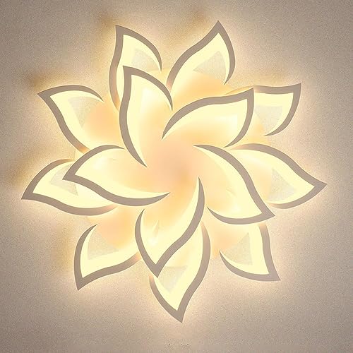 Plafonnier LED Pétale avec télécommande pour ajuster l'ambiance lumineuse